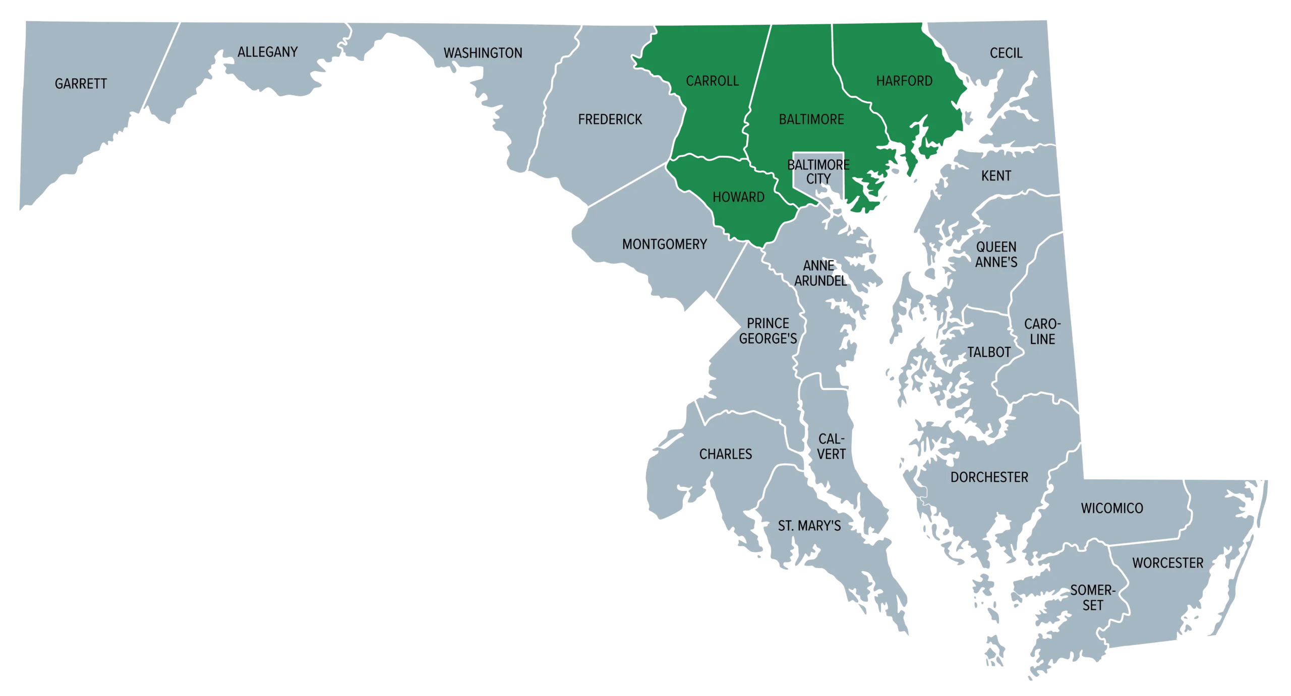 County Maps scaled
